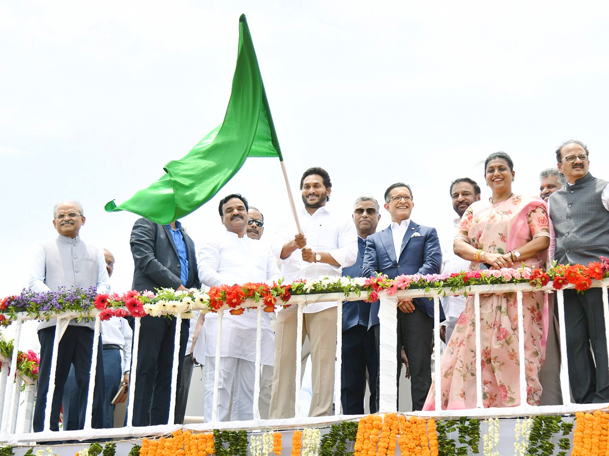 CM YS Jagan Participates in Oberoi Hotel Foundation Stone Program Photos - Sakshi12