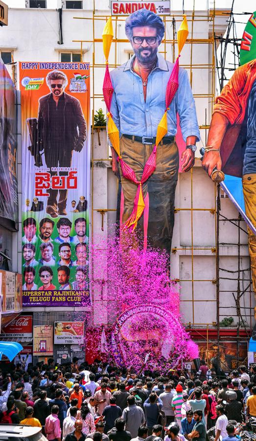 Rajinikanth Fans at Release of Jailer Theatre - Sakshi14