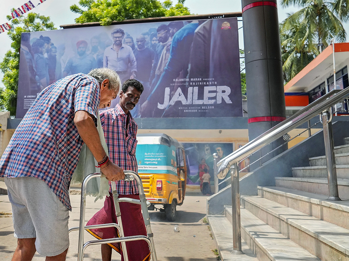 Rajinikanth Fans at Release of Jailer Theatre - Sakshi4