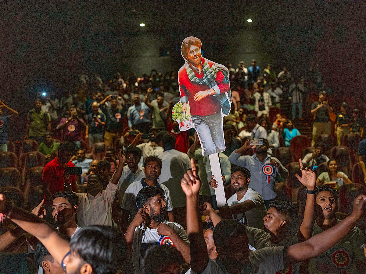 Rajinikanth Fans at Release of Jailer Theatre - Sakshi7