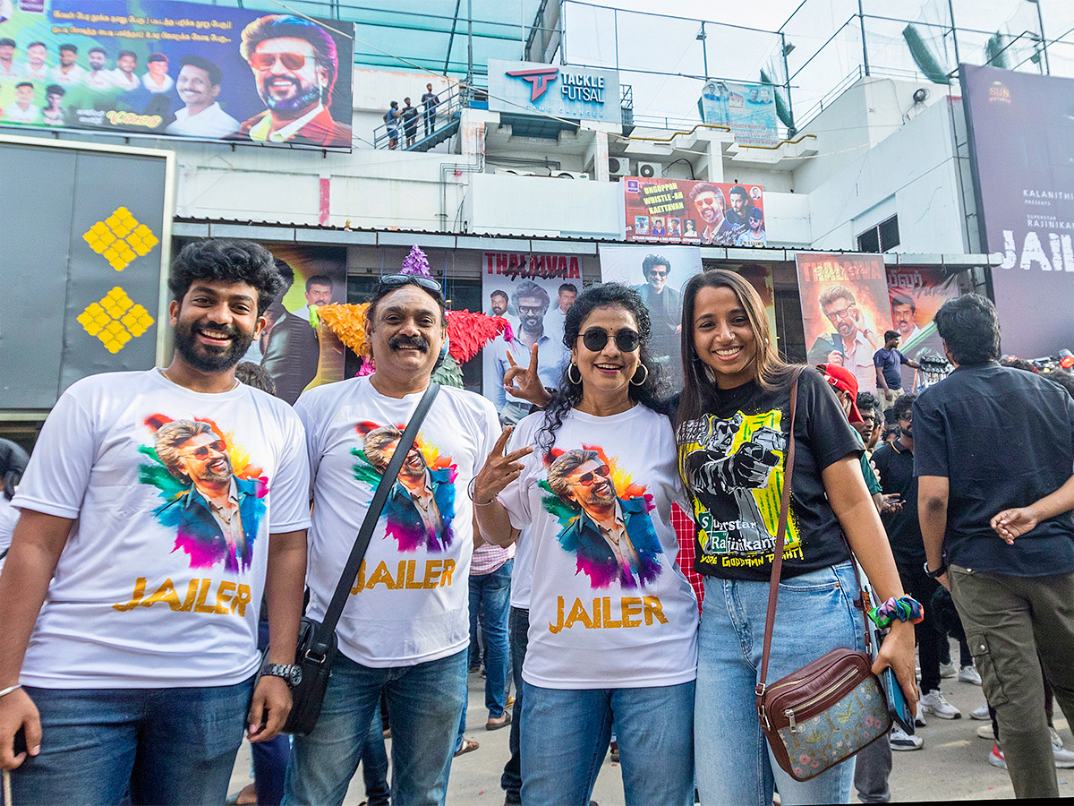 Rajinikanth Fans at Release of Jailer Theatre - Sakshi9