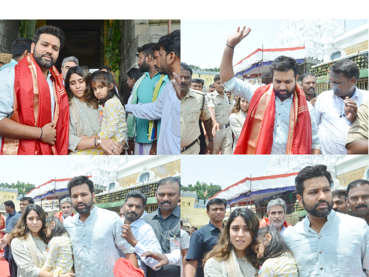 Indian Cricketer Rohit Sharma Visits Tirumala Temple Photos - Sakshi1