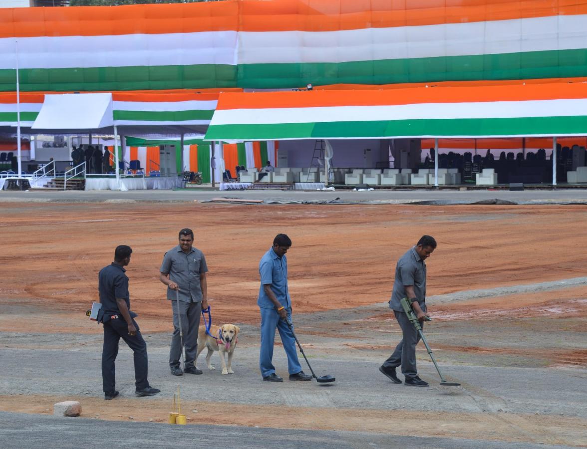 Independence Day 2023 Arrangements at Indira Gandhi Municipal Stadium Photos - Sakshi3