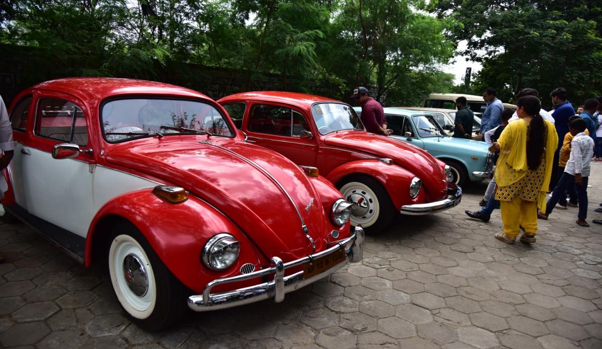 Vintage Vehicles Automobile Display At Sanjeevaiah Park - Sakshi14