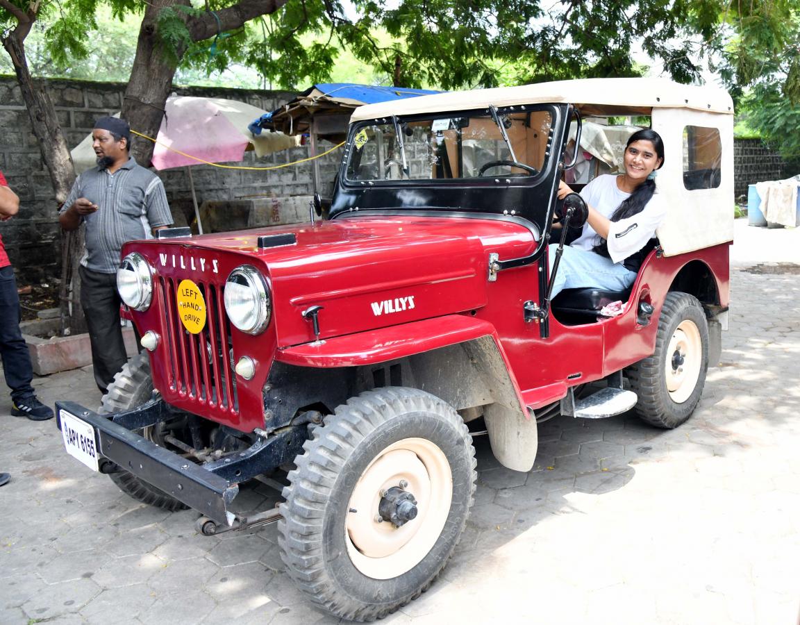 Vintage Vehicles Automobile Display At Sanjeevaiah Park - Sakshi3