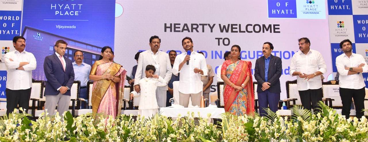 AP CM YS Jagan Inaugurates Hyatt Place Hotel at Vijayawada - Sakshi4