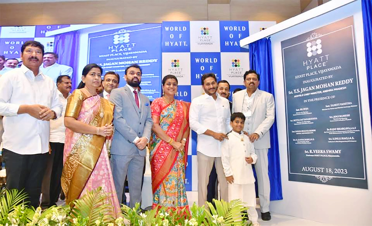 AP CM YS Jagan Inaugurates Hyatt Place Hotel at Vijayawada - Sakshi7