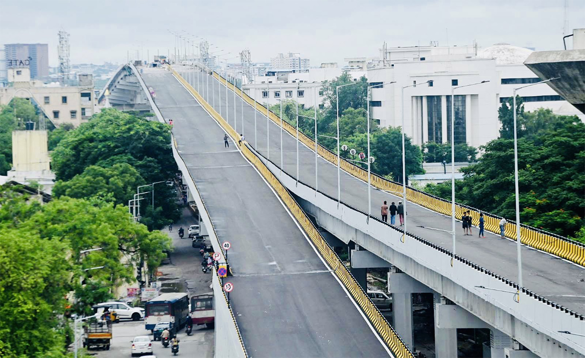 Steel Bridge Flyover In Hyderabad  - Sakshi7