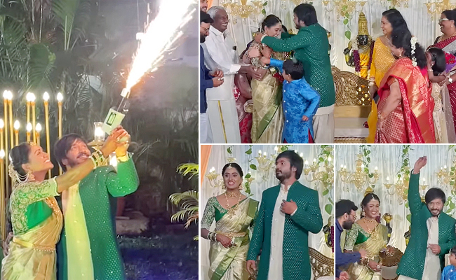 Bigg Boss Keerthi And Karthik Engagement Photos - Sakshi1