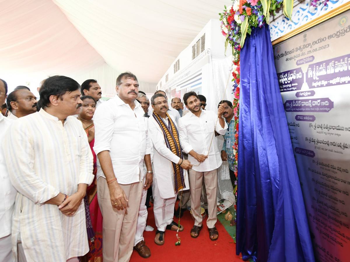 AP CM YS Jagan Lay Foundation Stone For Central Tribal University at Vizianagaram - Sakshi1