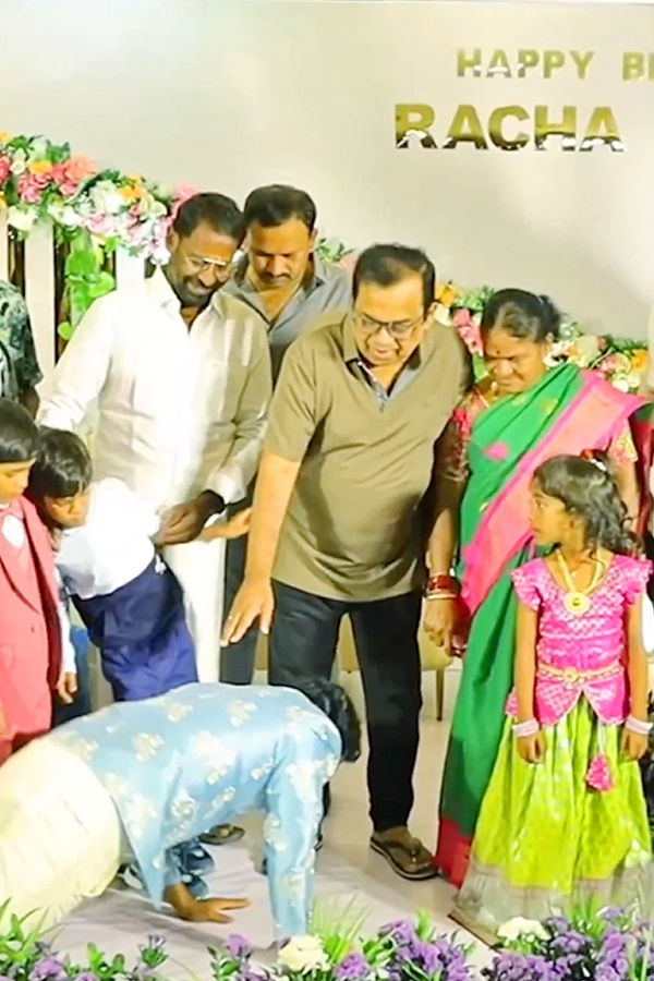 Producer Dil Raju And Brahmanandam Attend Racha Ravis birthday celebrations Photos - Sakshi9