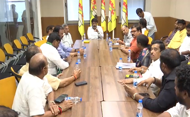 Nandamuri Balakrishna Attend Party Office Meeting In Place Of Chandrababu Photos - Sakshi2