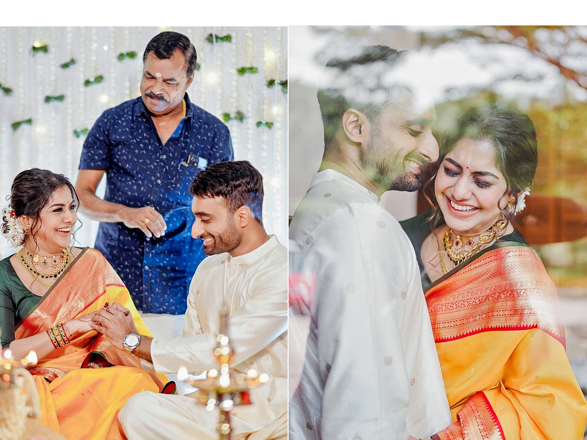 Malayalam actor Meera Nandan gets engaged to Sreeju Photos - Sakshi1