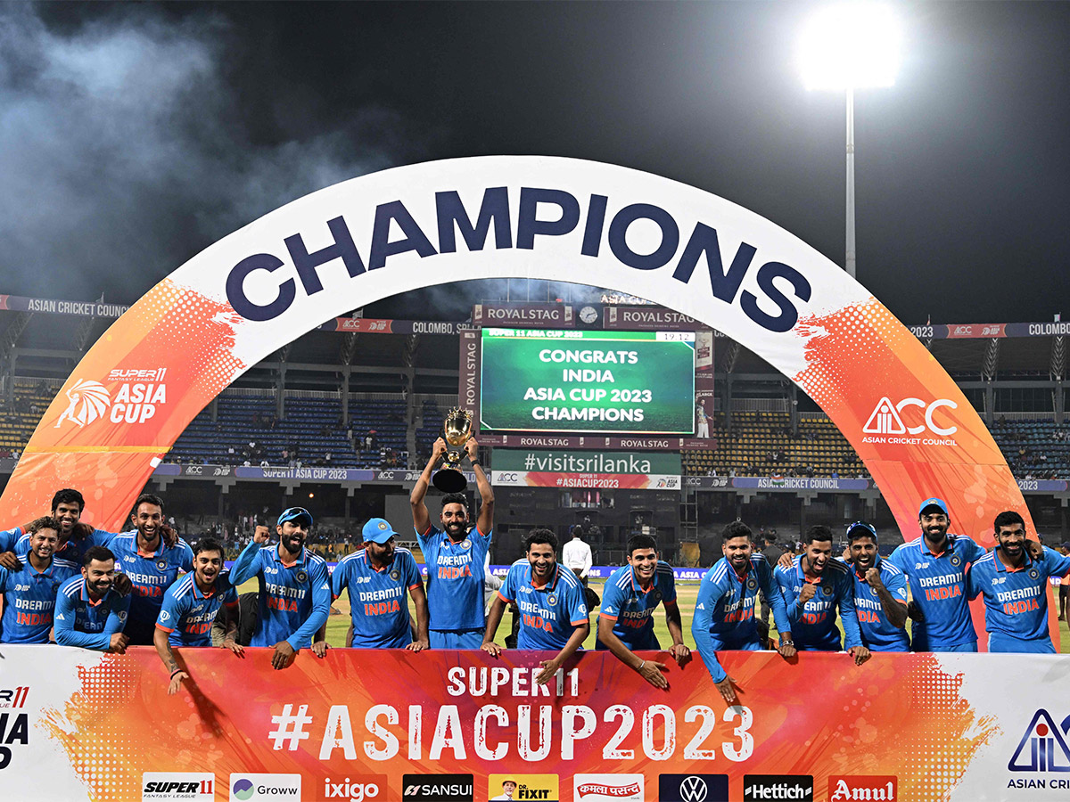 India Celebrate with the trophy after winning the Asia Cup 2023 - Sakshi6