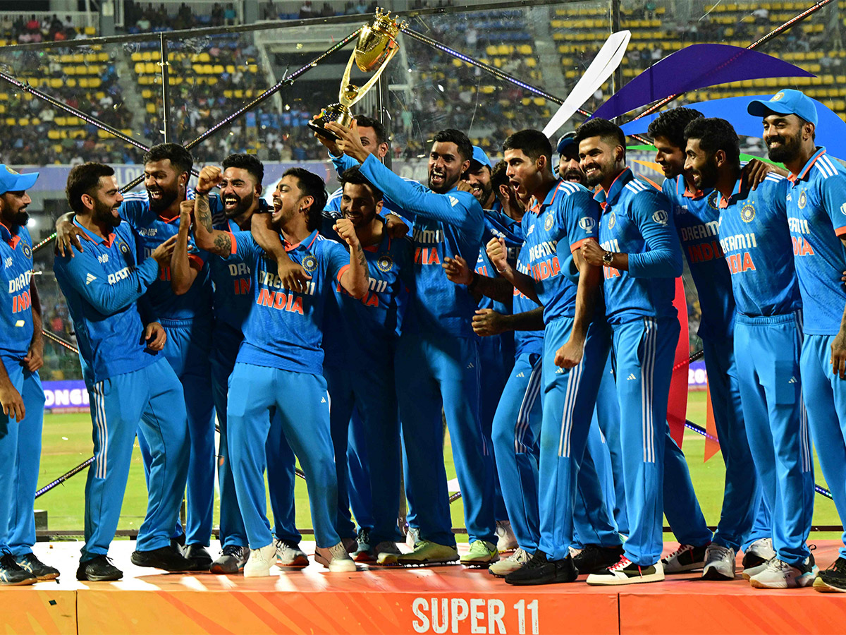 India Celebrate with the trophy after winning the Asia Cup 2023 - Sakshi8