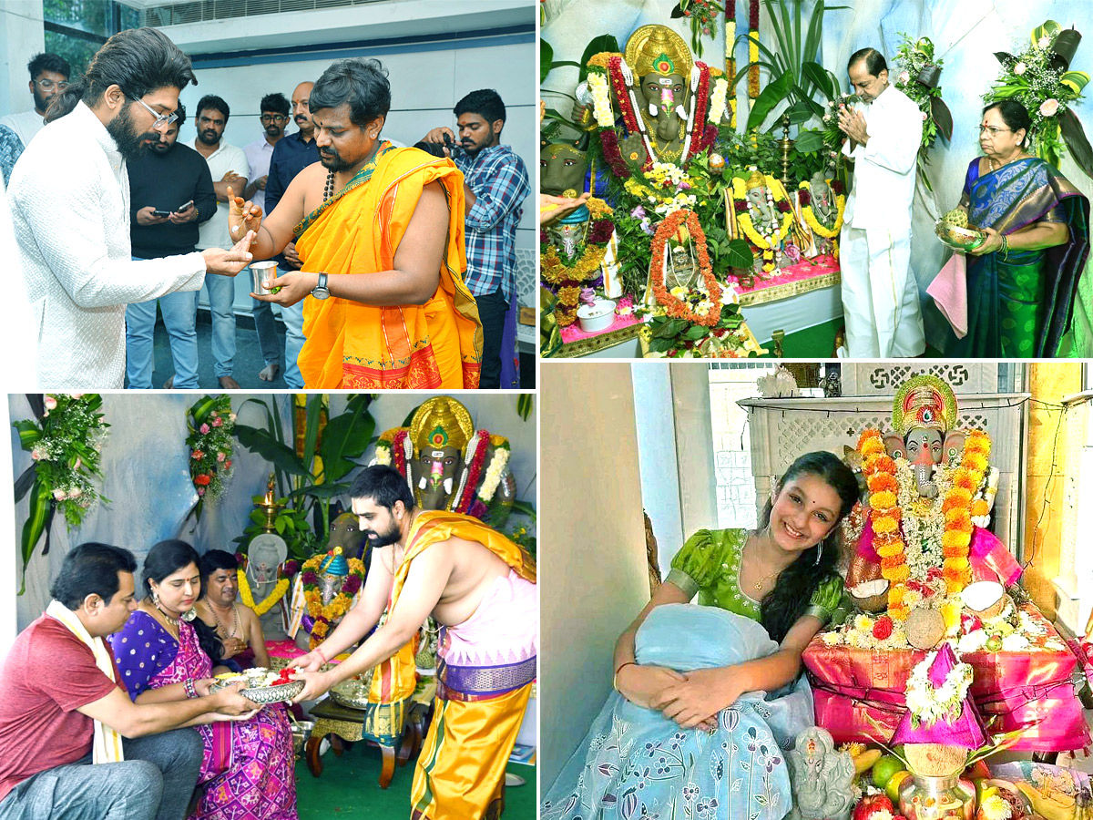 Celebrities Ganesh Chaturthi Celebrations Photo Gallery - Sakshi1