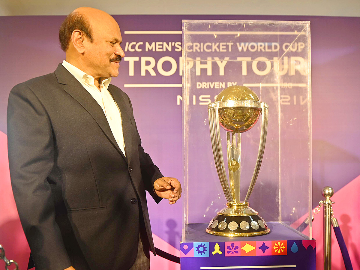 icc world cup 2023 trophy in hyderabad - Sakshi1