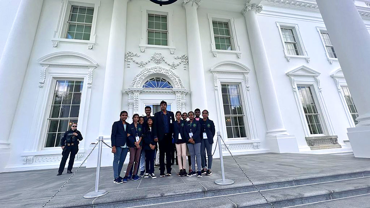 UN SDG Summit 2023: AP Students Visits white house In USA Photos - Sakshi11