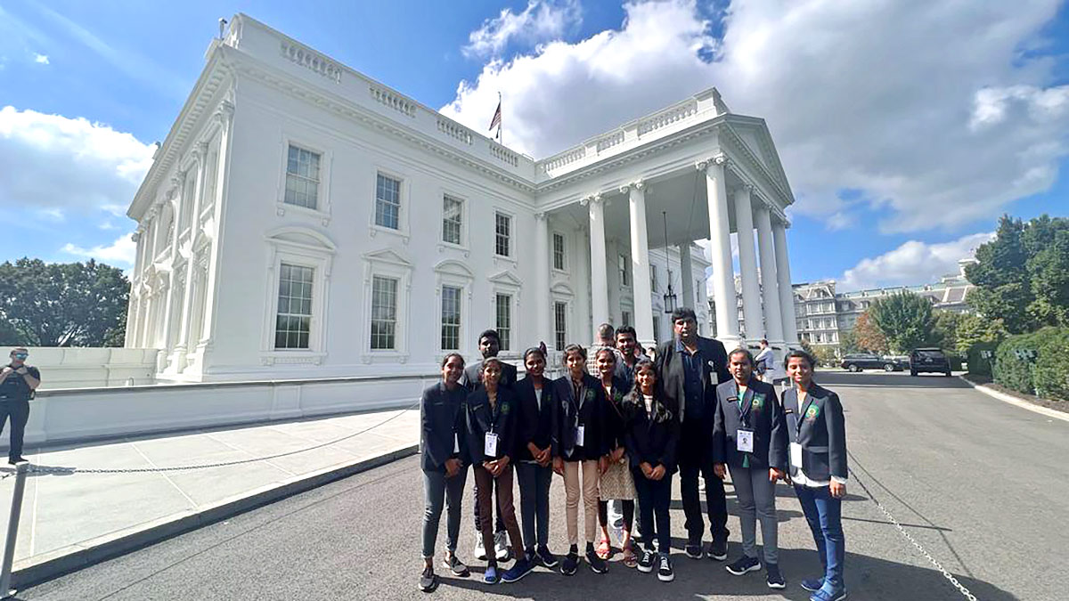 UN SDG Summit 2023: AP Students Visits white house In USA Photos - Sakshi13