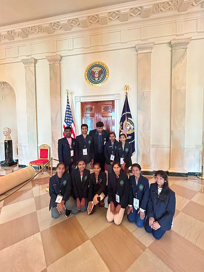 UN SDG Summit 2023: AP Students Visits white house In USA Photos - Sakshi4