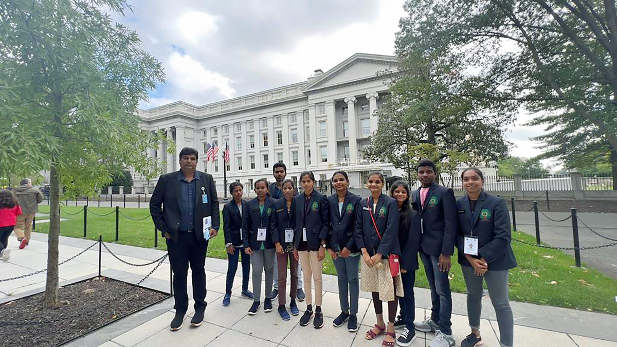 UN SDG Summit 2023: AP Students Visits white house In USA Photos - Sakshi6