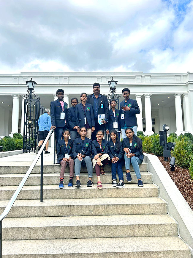 UN SDG Summit 2023: AP Students Visits white house In USA Photos - Sakshi7