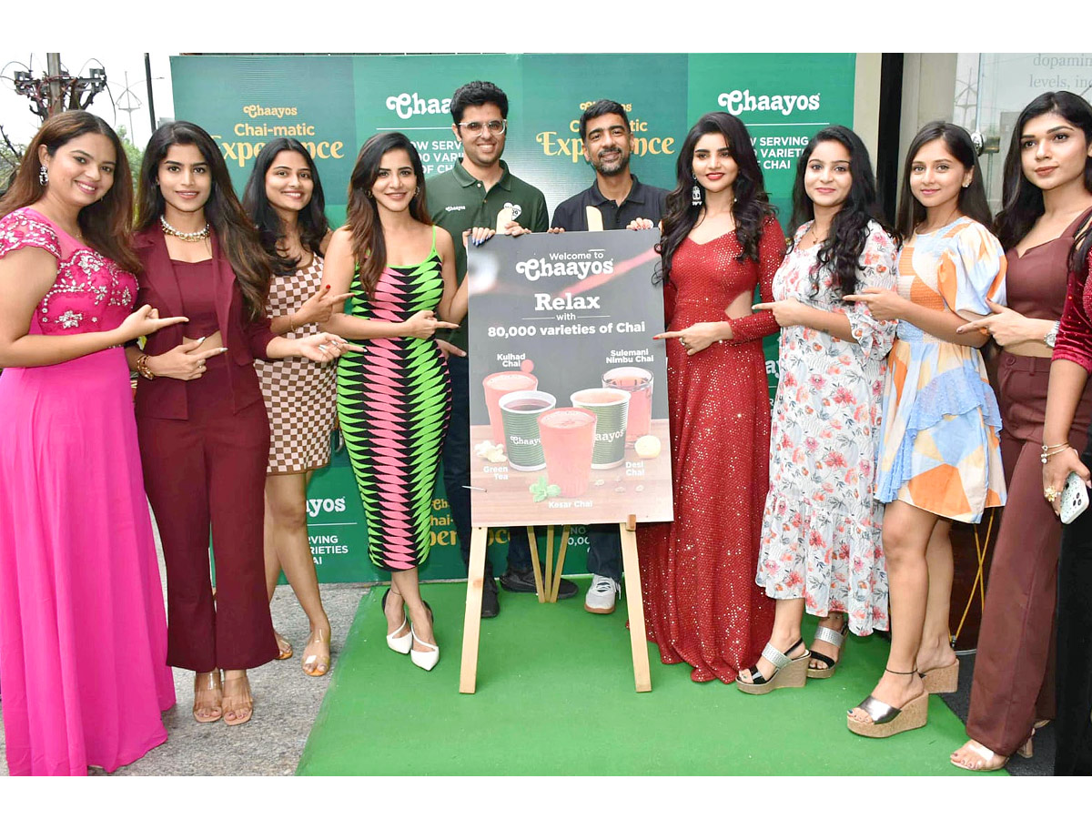 Tollywood Heroines Launch CHai Cafe in BanjaraHills Photos - Sakshi5