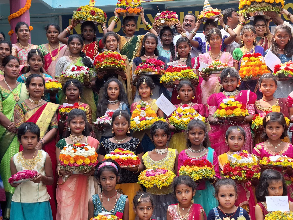 Bathukamma Celebrations IN Government Schools Photos - Sakshi24