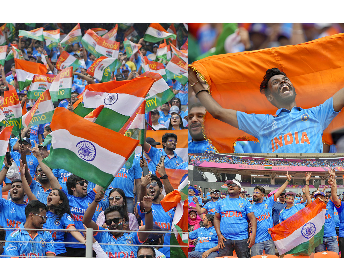 Fans upbeat ahead of marquee India Pakistan clash At Narendra Modi Stadium Photos - Sakshi1