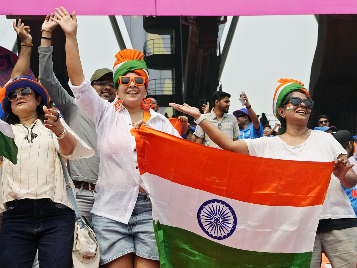 Fans upbeat ahead of marquee India Pakistan clash At Narendra Modi Stadium Photos - Sakshi12