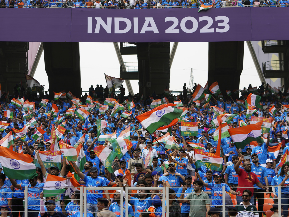 Fans upbeat ahead of marquee India Pakistan clash At Narendra Modi Stadium Photos - Sakshi13