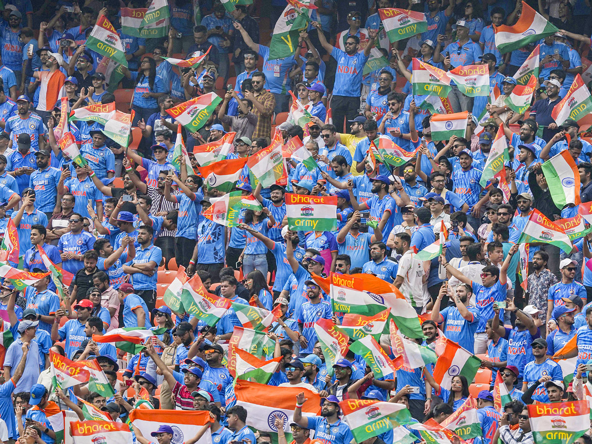 Fans upbeat ahead of marquee India Pakistan clash At Narendra Modi Stadium Photos - Sakshi7