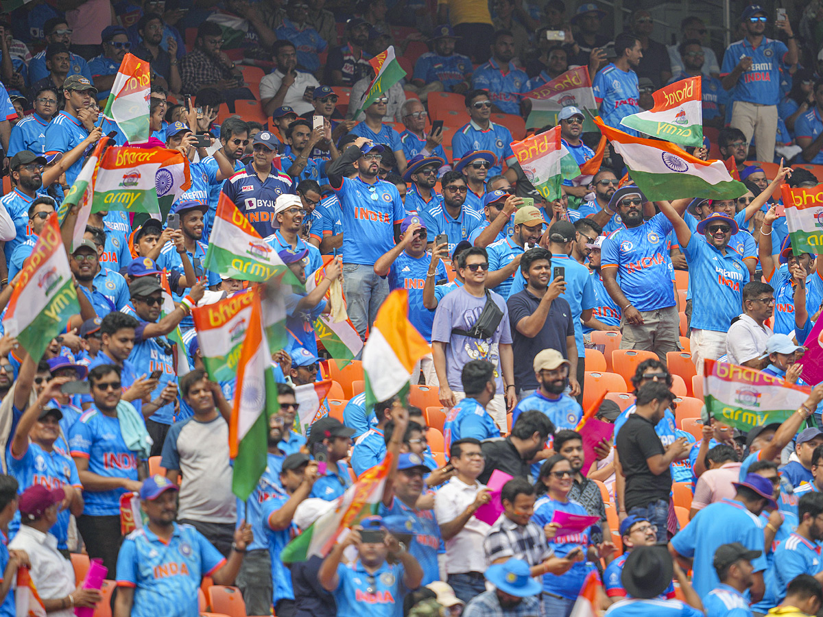 Fans upbeat ahead of marquee India Pakistan clash At Narendra Modi Stadium Photos - Sakshi10