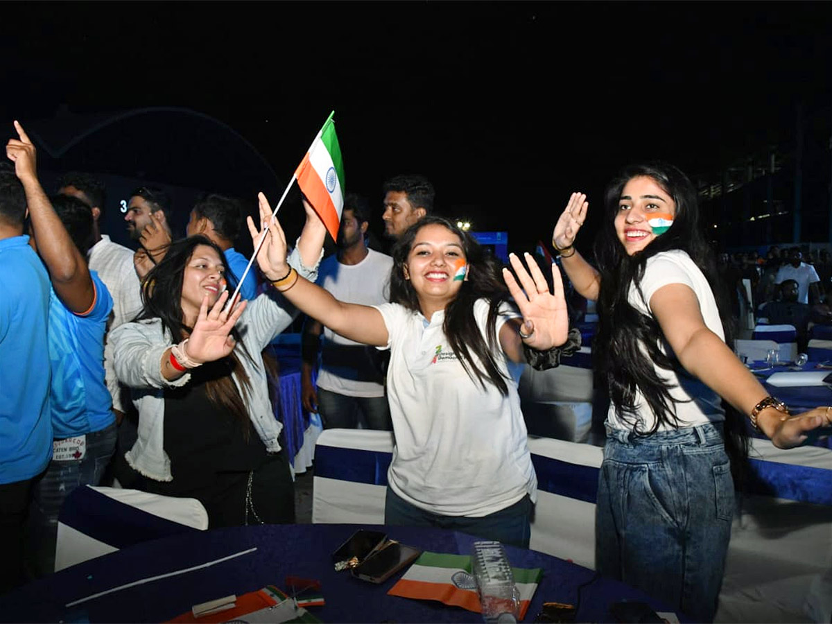 WC 2023: Indian Fans Celebration Photos After Team India Defeat Pak - Sakshi1