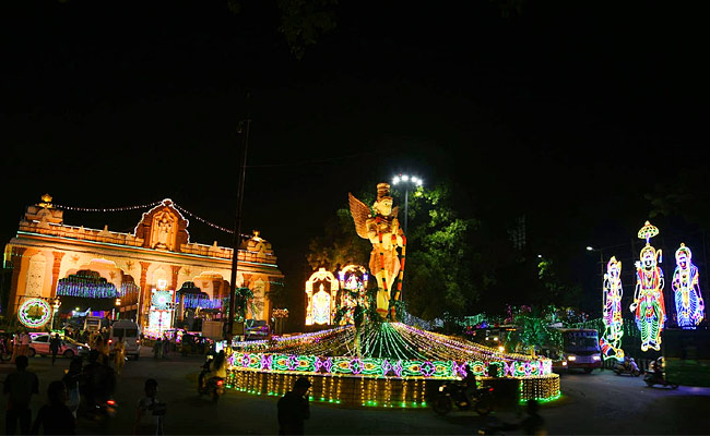 Tirumala Temple Lighting for Brahmotsavams 2023 Photos - Sakshi1