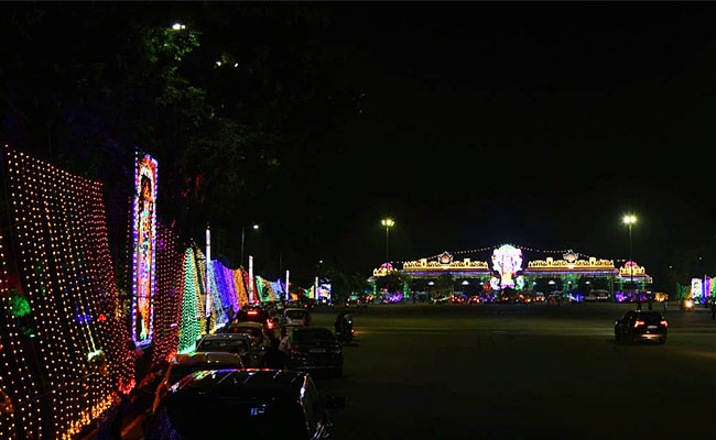 Tirumala Temple Lighting for Brahmotsavams 2023 Photos - Sakshi6