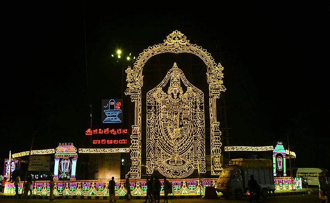 Tirumala Temple Lighting for Brahmotsavams 2023 Photos - Sakshi7