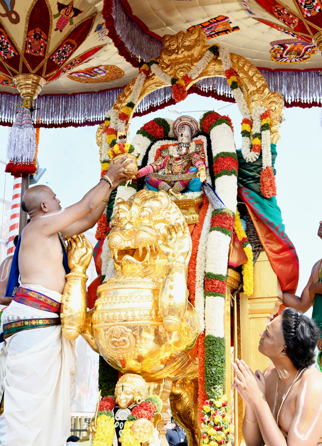 Tirumala Brahmotsavam: Sri Malayappaswamy On Simha Vahanam - Sakshi12