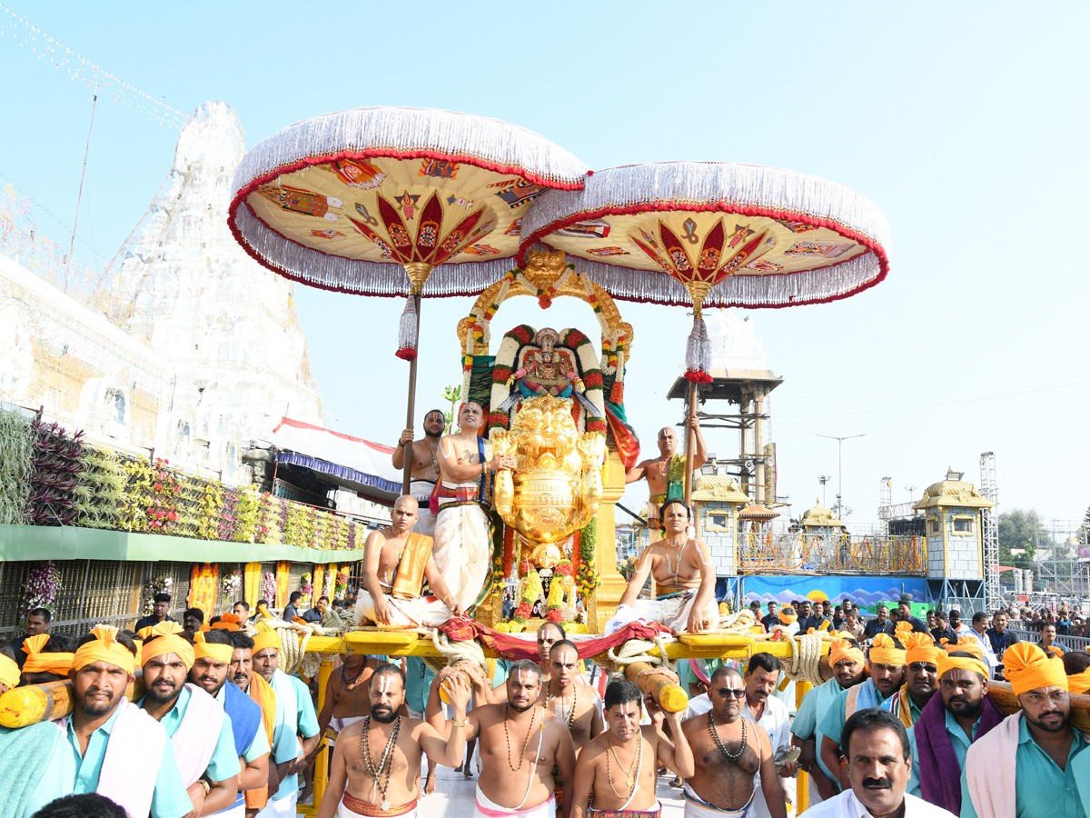 Tirumala Brahmotsavam: Sri Malayappaswamy On Simha Vahanam - Sakshi3