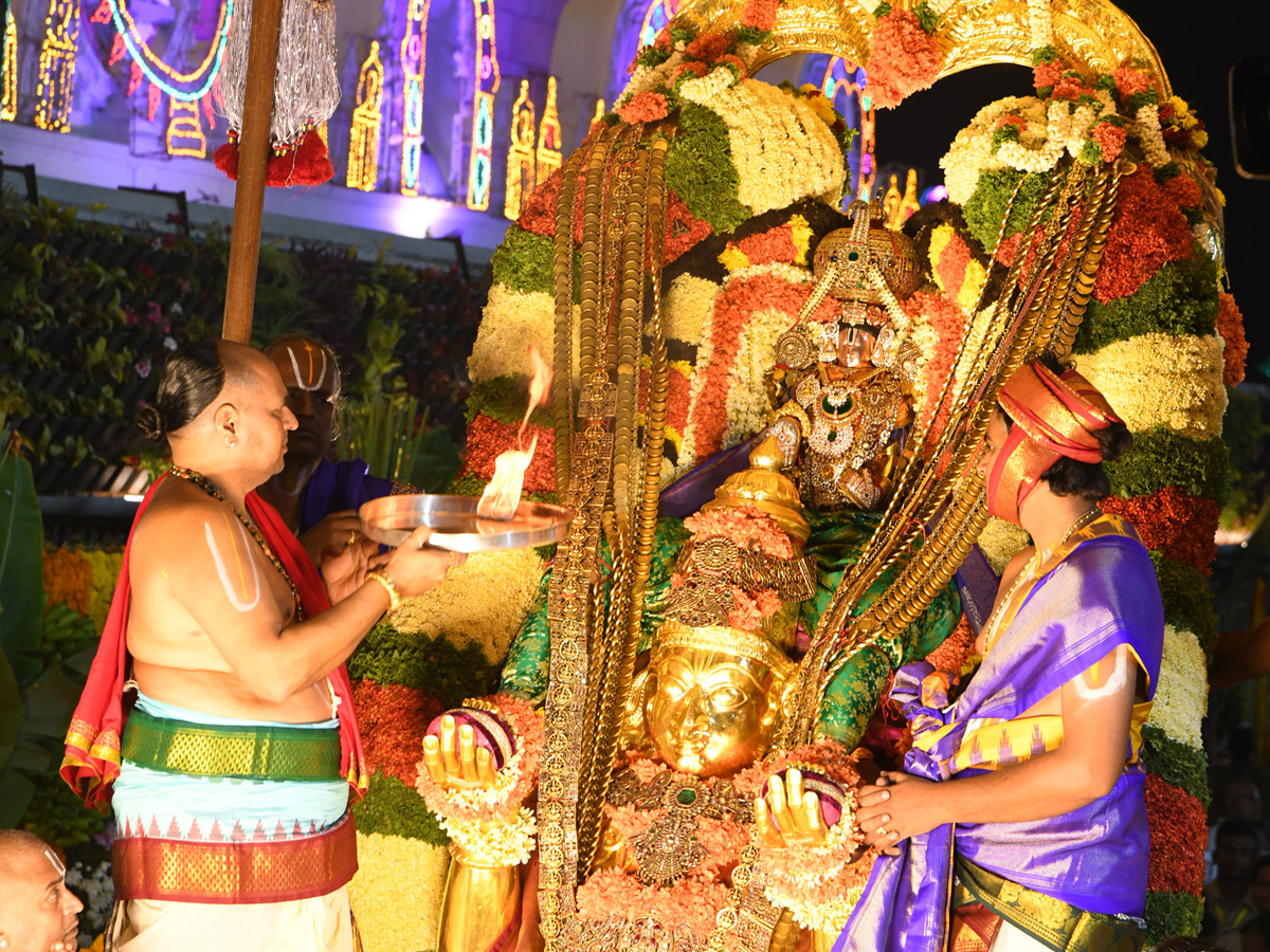 Tirumala Srivari Navaratri Brahmotsavam 2023 - Garuda Vahanam Photos - Sakshi4