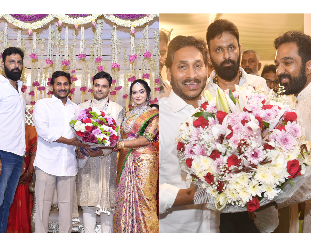 CM YS Jagan Attends Kodali Nani Niece The Wedding Photos - Sakshi1