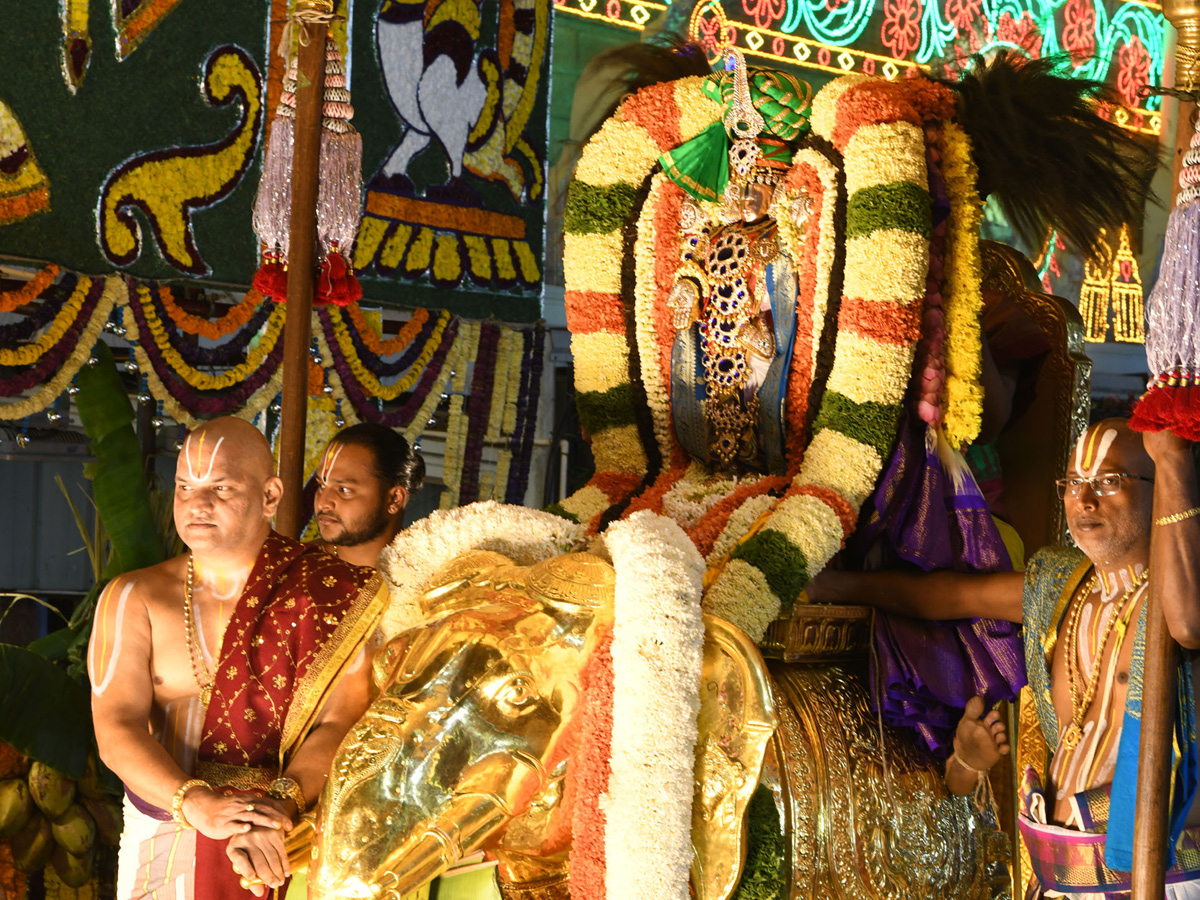 Tirumala Srivari Navaratri Brahmotsavam 2023 - Pushpaka Vimanam Photos - Sakshi2