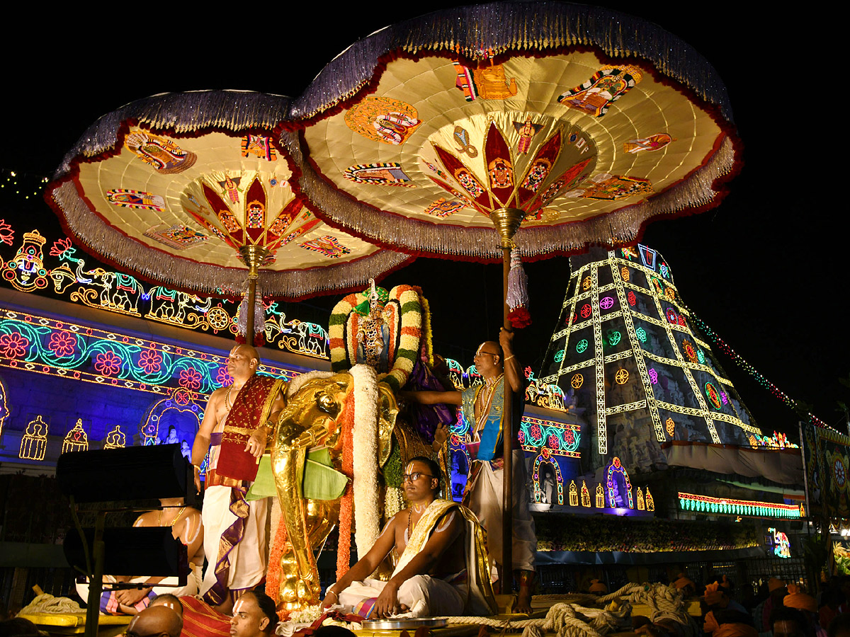 Tirumala Srivari Navaratri Brahmotsavam 2023 - Pushpaka Vimanam Photos - Sakshi5