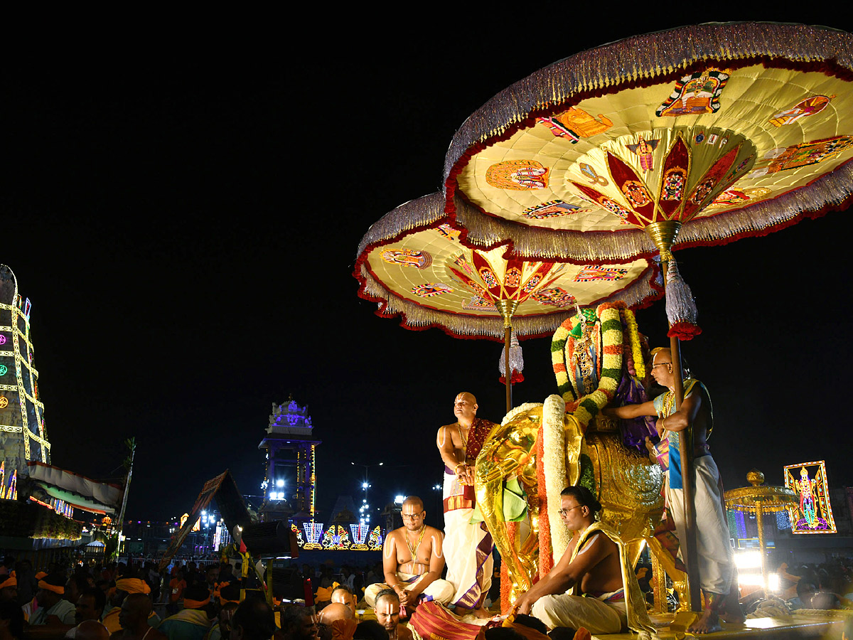 Tirumala Srivari Navaratri Brahmotsavam 2023 - Pushpaka Vimanam Photos - Sakshi6