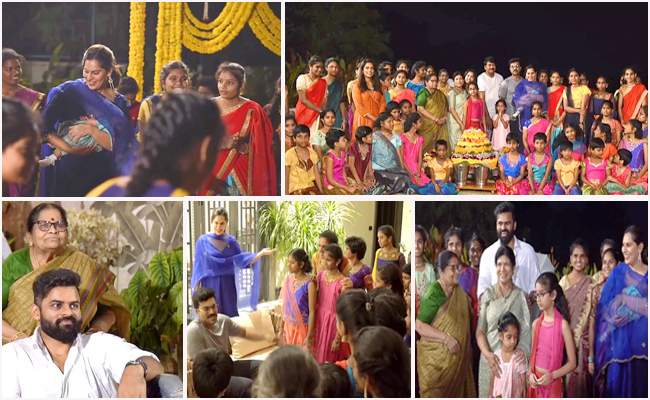 mega family batukamma celebrations with balika nilayam kids Photos - Sakshi1