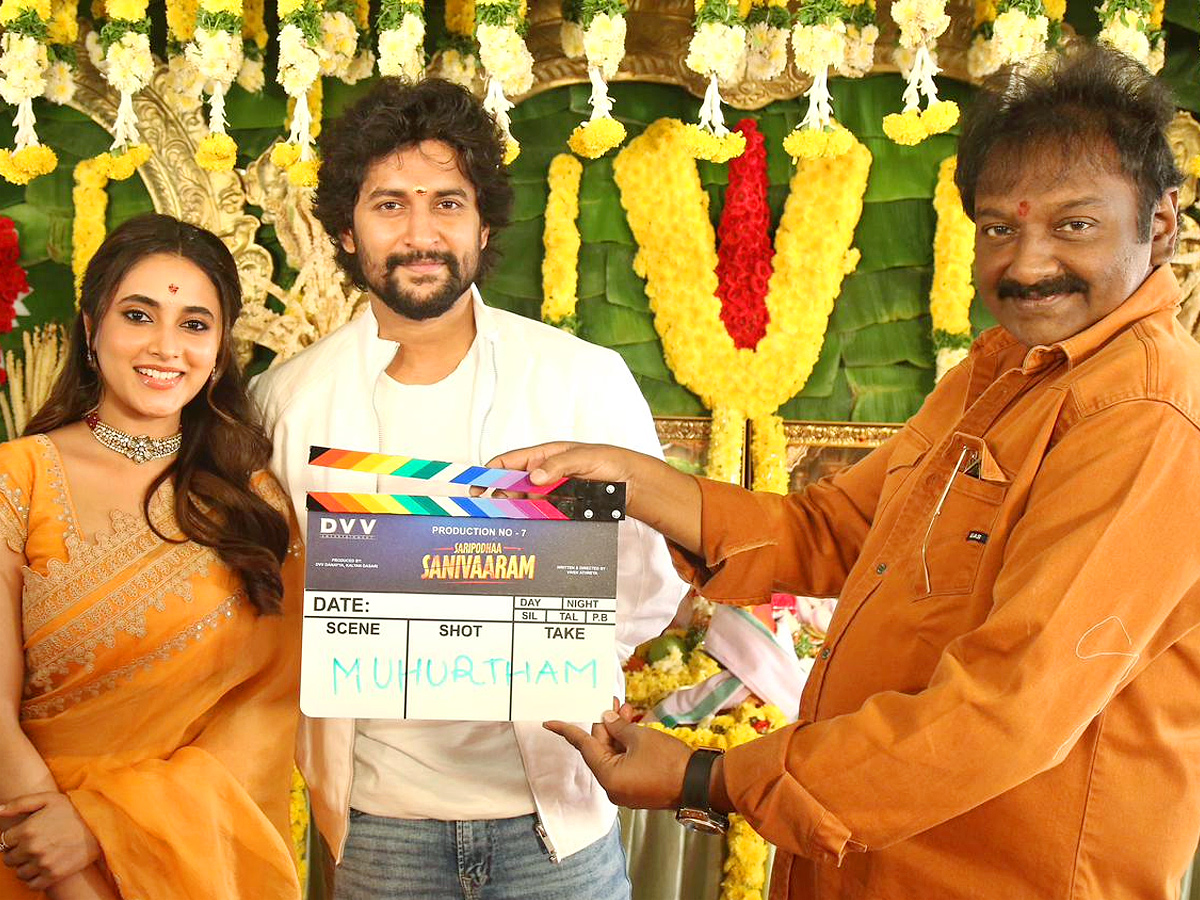 Nanis Saripodhaa Sanivaaram MOvie Launched PHotos - Sakshi1