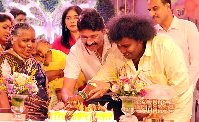 Kollywood Stars Attend Yogi Babu Daughter First Birthday HD Photo Gallery - Sakshi19