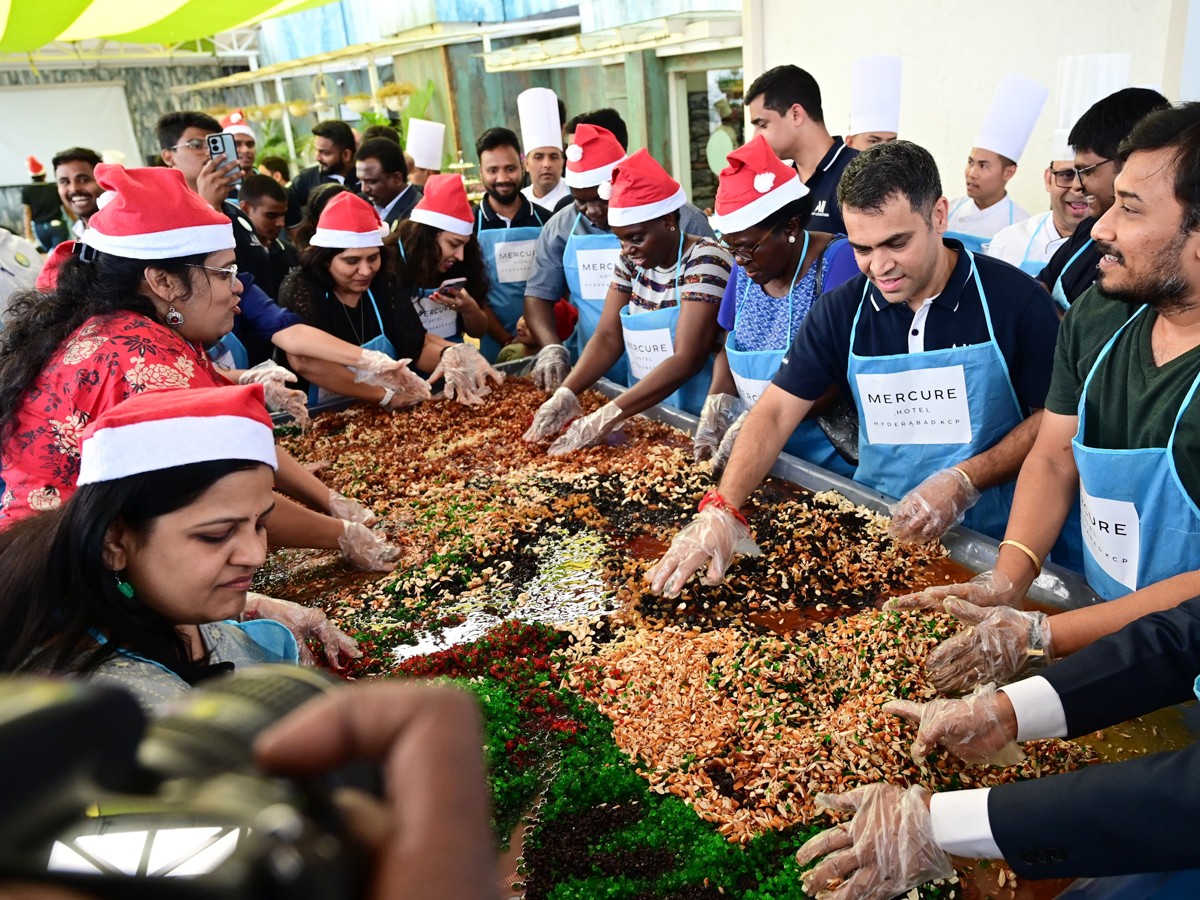 Christmas Cake Mixing At Hyderabad KCP - Sakshi5