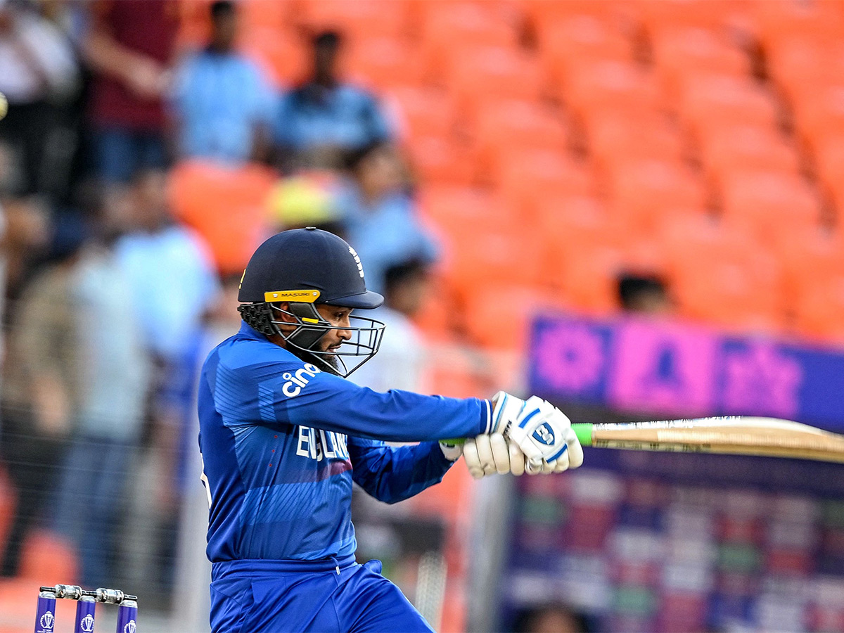 England and New Zealand at the Narendra Modi Stadium in Ahmedabad - Sakshi15