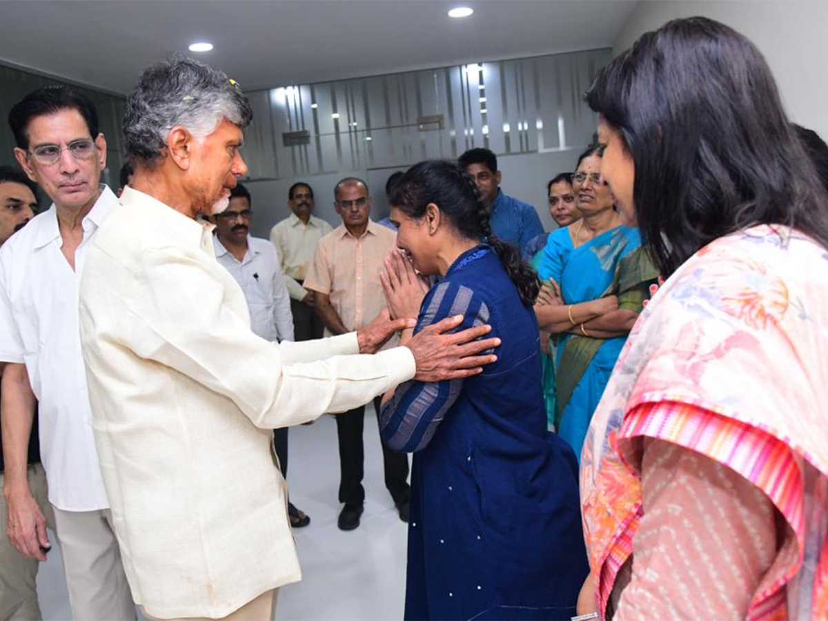 TDP Leaders Family Members Console CBN After Release Photos - Sakshi3